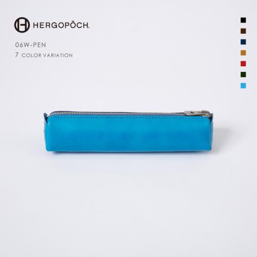 HERGOPOCH  ペンケース ワキシングレザー Pen case 06W-PEN レッド Red